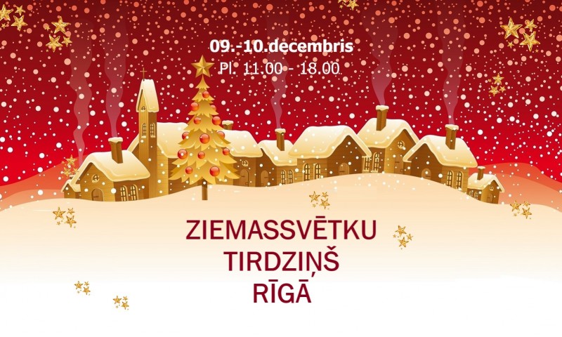 Ziemassvētku tirdziņā Rīgā